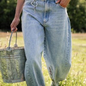 Lichtblauwe jeans super barrel fit