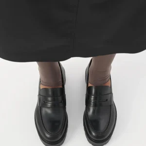 Zwarte leren loafer kenova