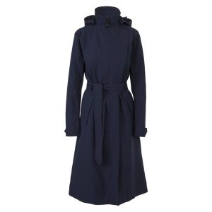 Agu trench coat long urban outdoor wmn deep marine