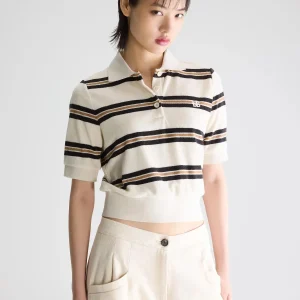 Gestreepte polo top crixus