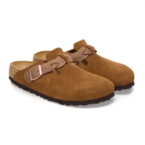Bruine clogs boston braided