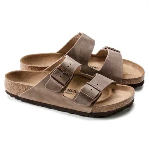 Bruine leren sandalen arizona