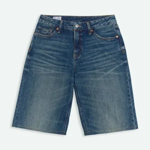 Donkerblauwe denim jort joan