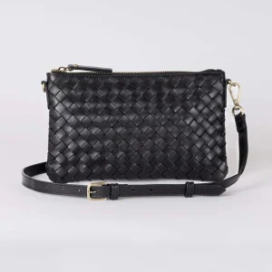 Black woven classic leather lexi