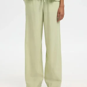 Wide leg linnenmix broek luisa
